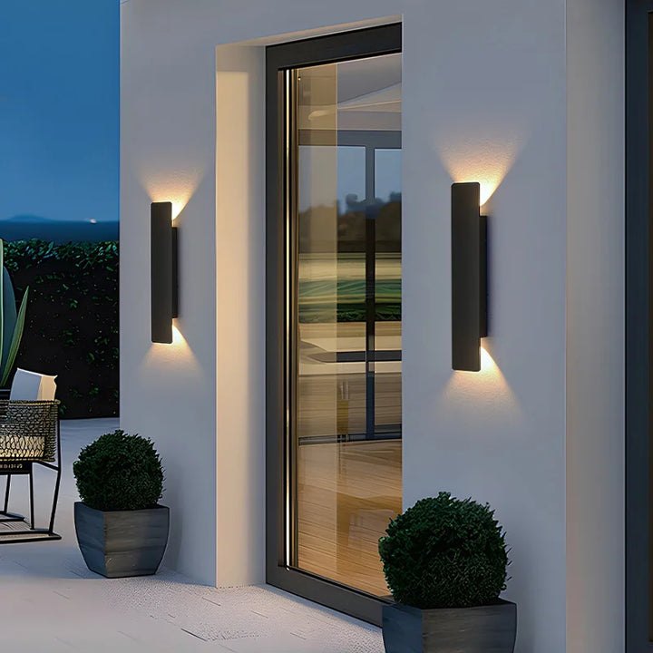 Noir Weatherproof LED Outdoor Wall Light, Aluminum, 18W 1