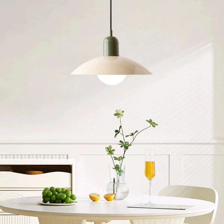 Nordic Macaron Bauhaus Pendant Light, Modern Minimalist Dome Ceiling Fixture 6
