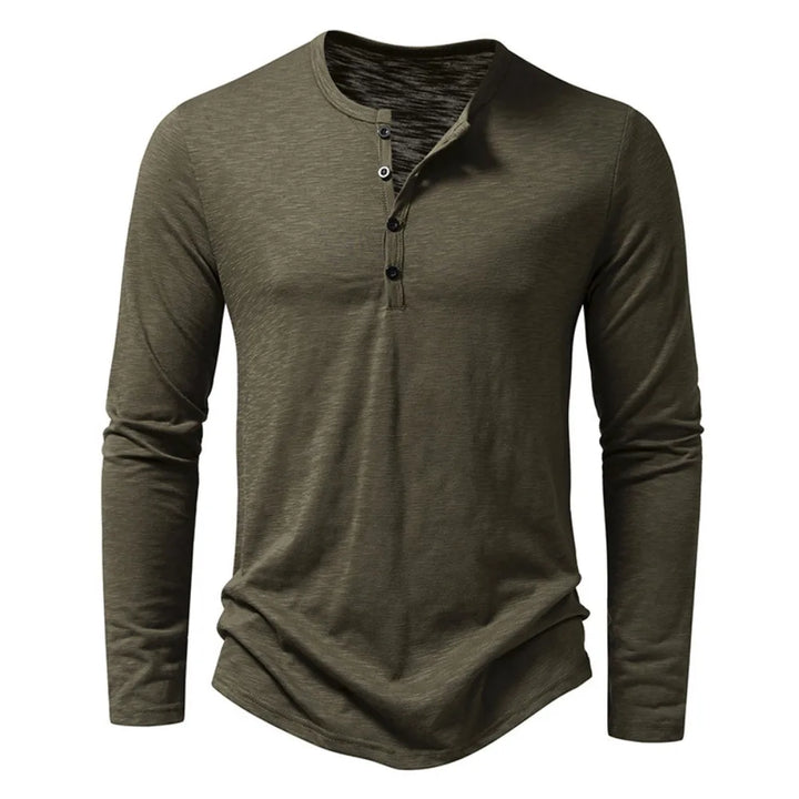 Classic Men's Henley Shirt, Soft 100% Cotton, Slim Fit 4