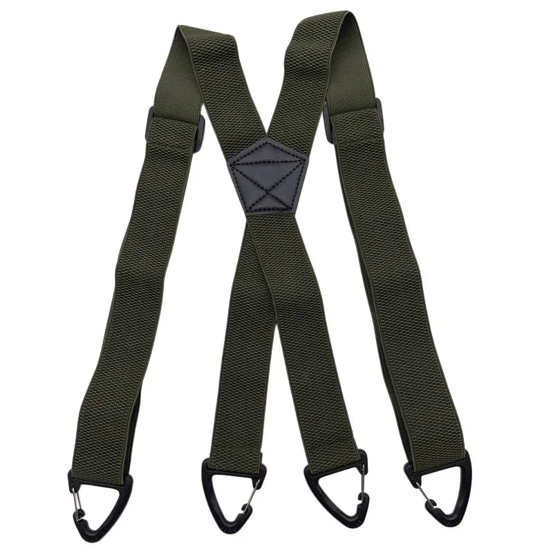 Men's X-Back Suspenders with Adjustable Metal Clips 10