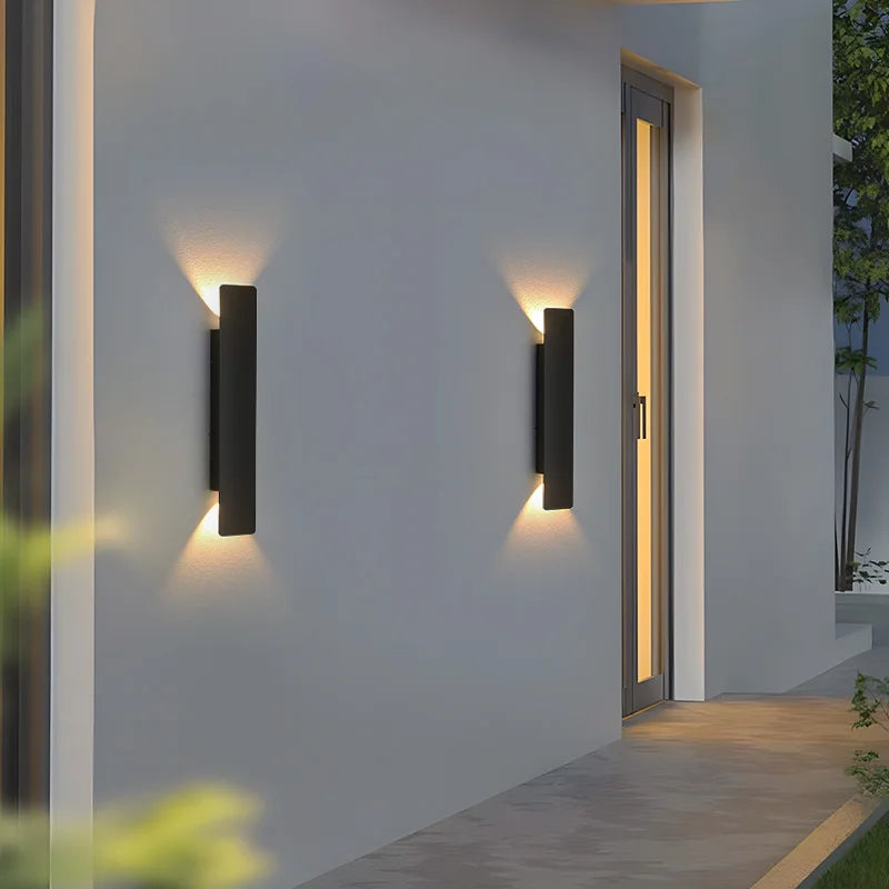 Noir Weatherproof LED Outdoor Wall Light, Aluminum, 18W 6