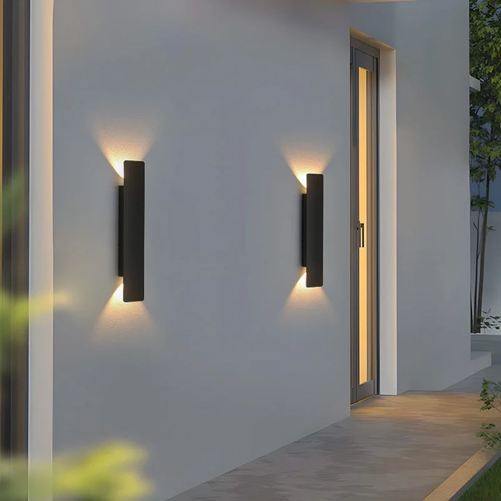 Noir Weatherproof LED Outdoor Wall Light, Aluminum, 18W 6