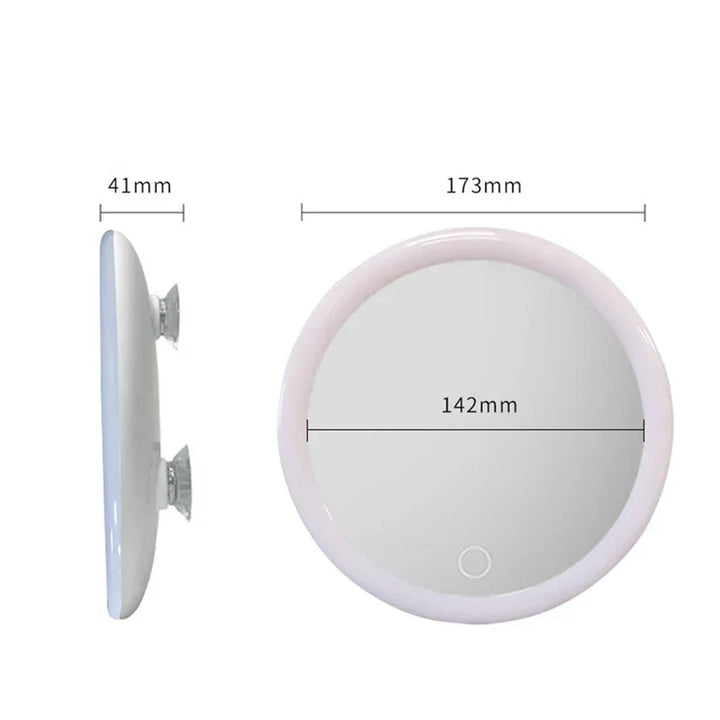 10X Magnifying Makeup Mirror with LED Light and Suction Cup Mount 6