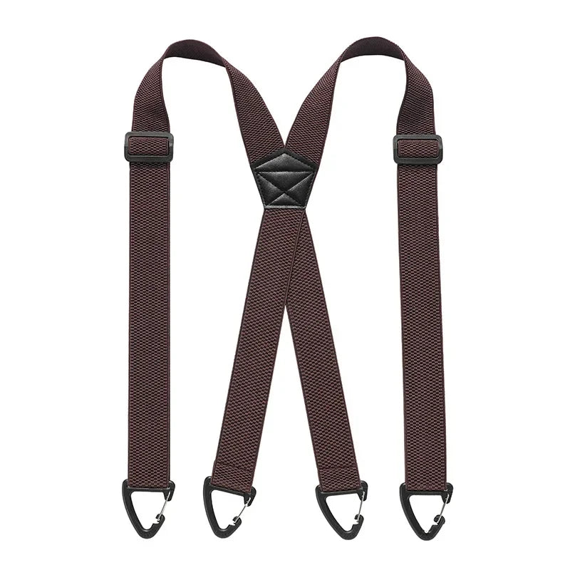 Men's X-Back Suspenders with Adjustable Metal Clips 13