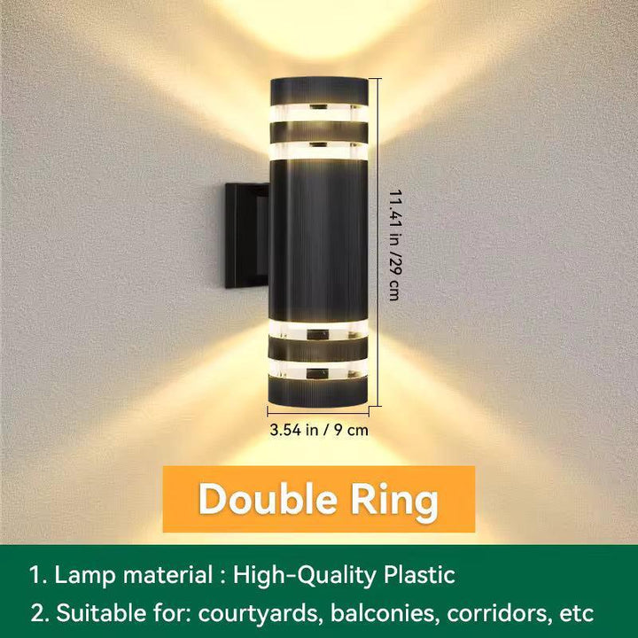 Modern Outdoor Wall Sconce, Waterproof Up and Down LED Exterior Light 14