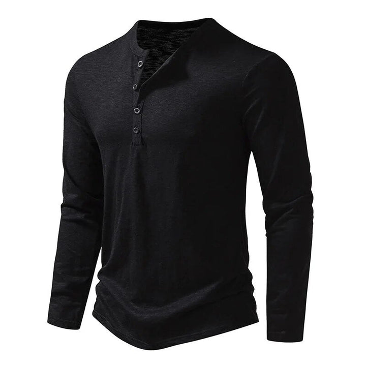 Classic Men's Henley Shirt, Soft 100% Cotton, Slim Fit 15