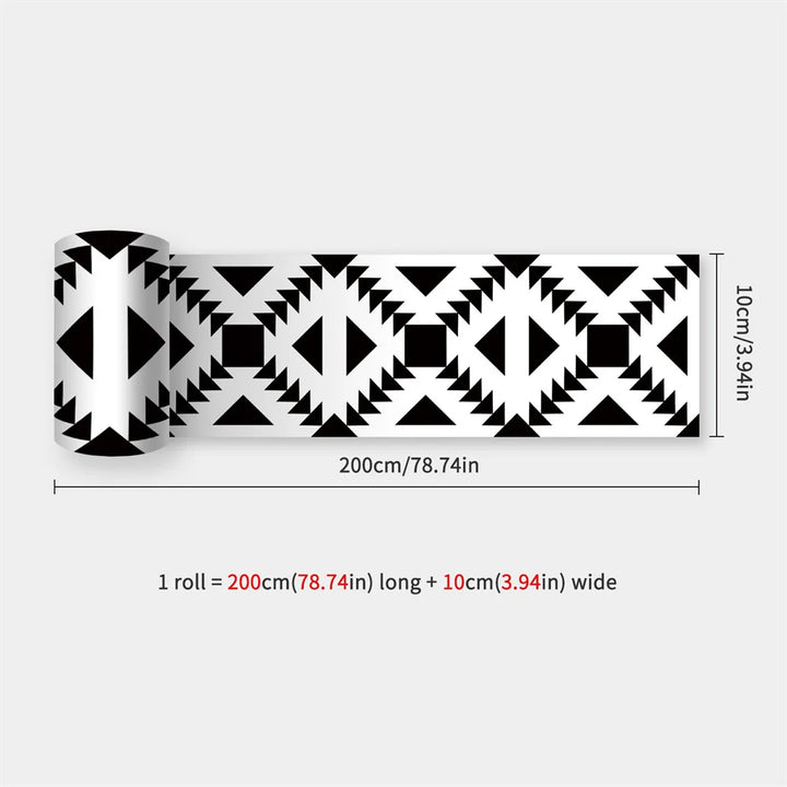 Waterproof Mosaic Peel and Stick Wall Stickers, 10 x 200 cm Strip 48
