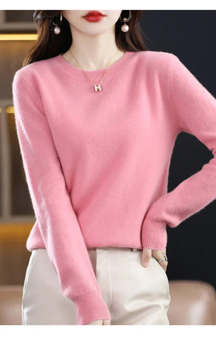Women's Pure Cashmere Sweater for Fall and Winter 8
