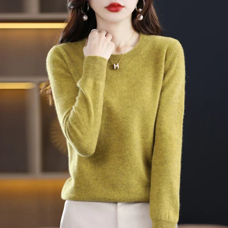 Women's Pure Cashmere Sweater for Fall and Winter 13
