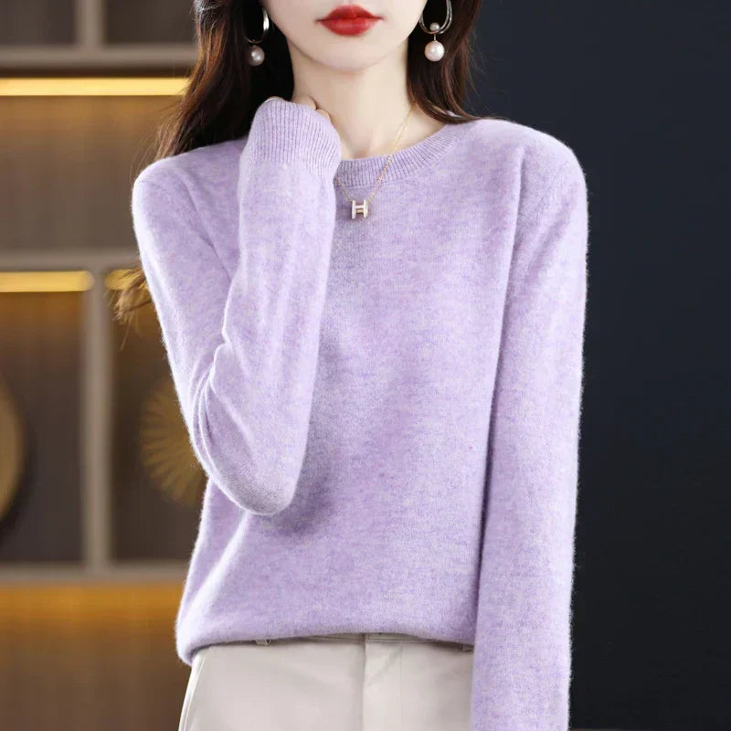 Women's Pure Cashmere Sweater for Fall and Winter 17