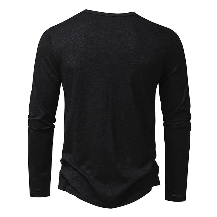 Classic Men's Henley Shirt, Soft 100% Cotton, Slim Fit 17