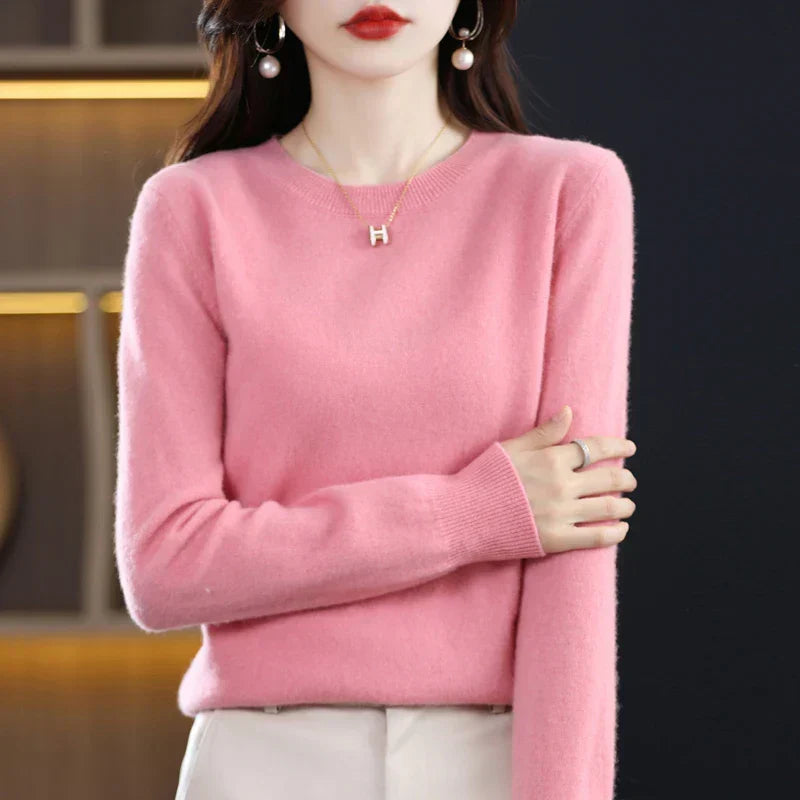 Women's Pure Cashmere Sweater for Fall and Winter 10