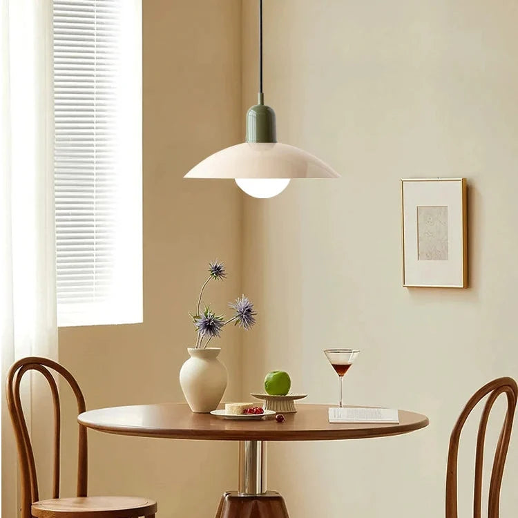 Nordic Macaron Bauhaus Pendant Light, Modern Minimalist Dome Ceiling Fixture 9
