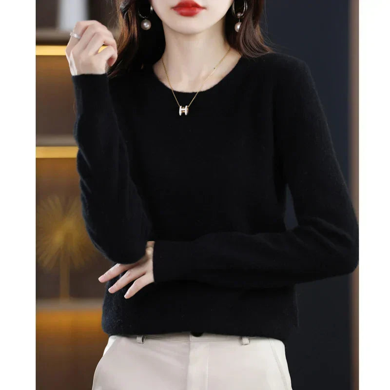 Women's Pure Cashmere Sweater for Fall and Winter 19