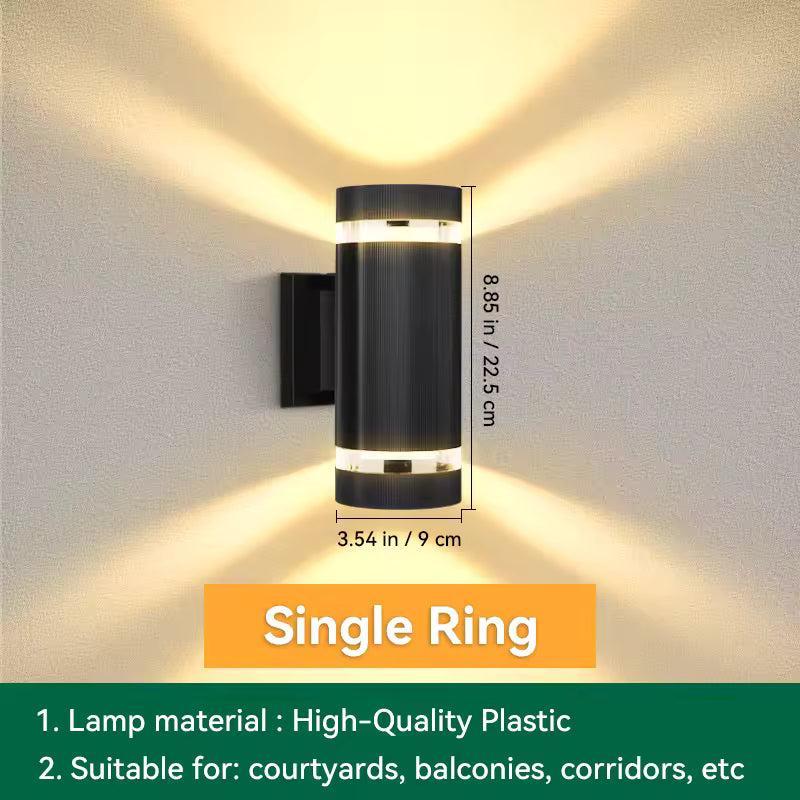 Modern Outdoor Wall Sconce, Waterproof Up and Down LED Exterior Light 13