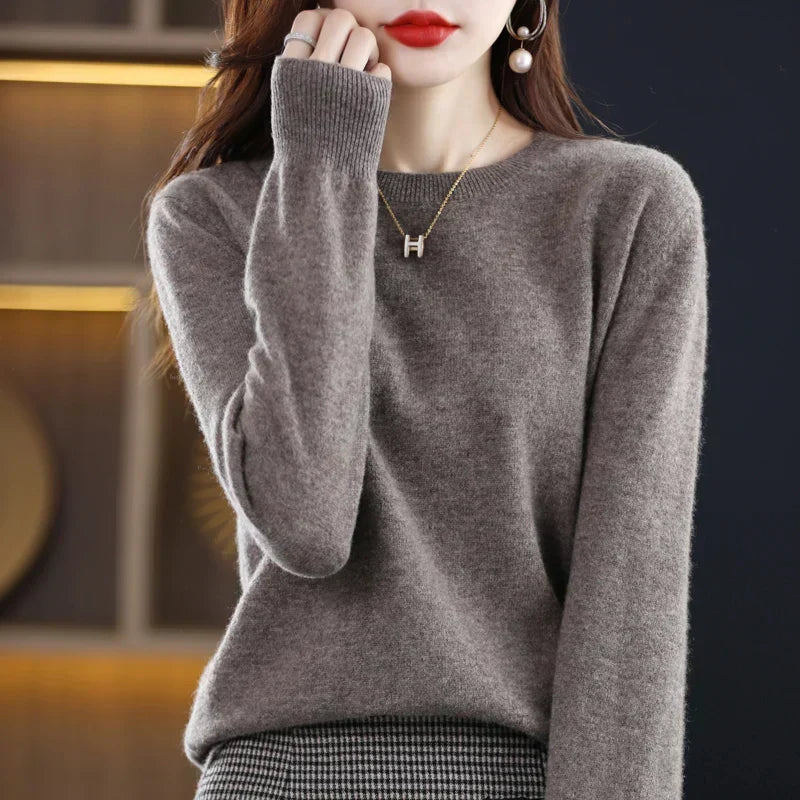 Women's Pure Cashmere Sweater for Fall and Winter 4