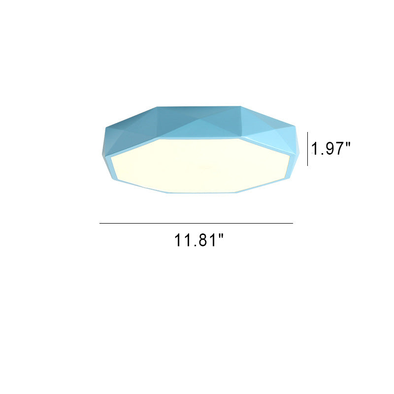 Modern Abstract LED Ceiling Light in Scandinavian Style, Flush Mount, 3 Sizes 7