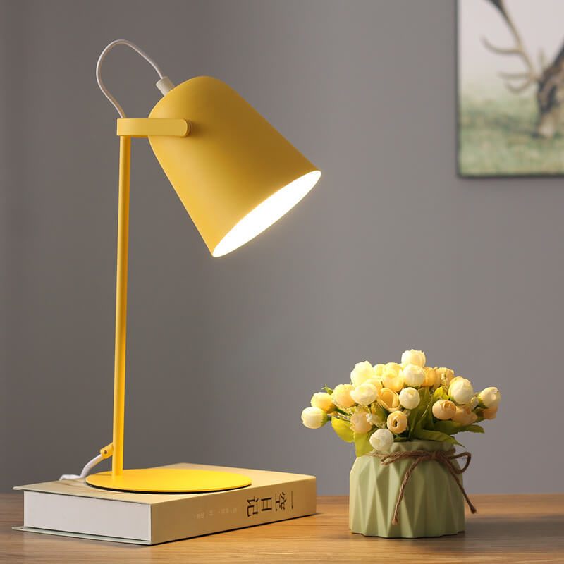 Nordic Macaron Bucket Table Lamp | Scandinavian Desk Light 7