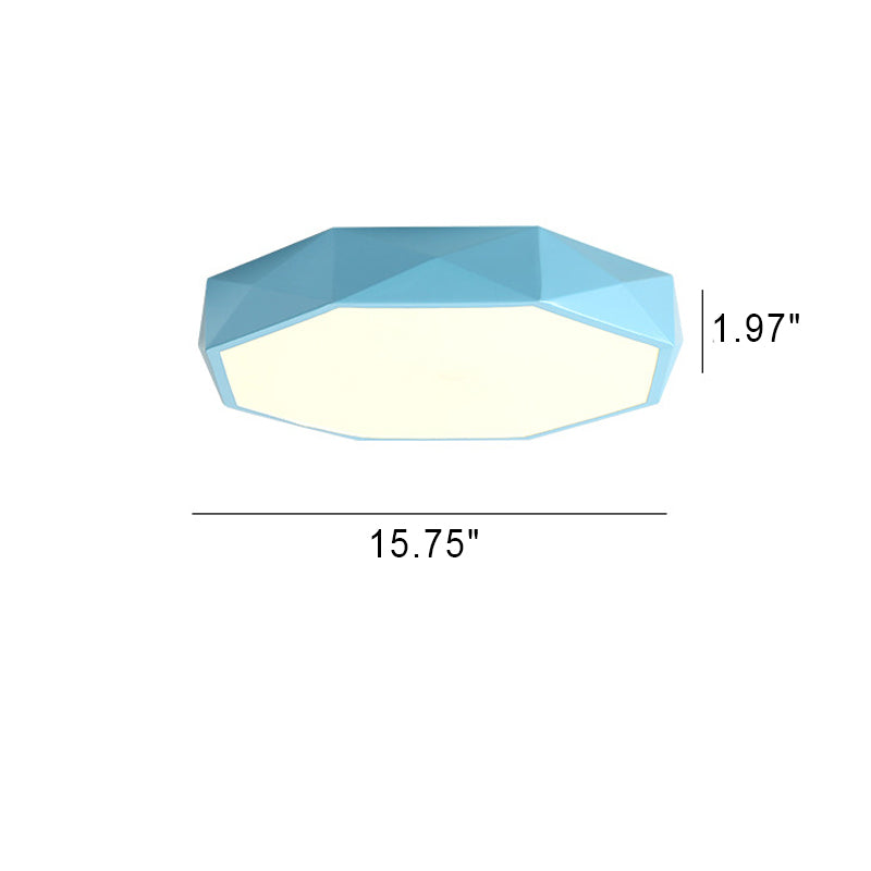 Modern Abstract LED Ceiling Light in Scandinavian Style, Flush Mount, 3 Sizes 8