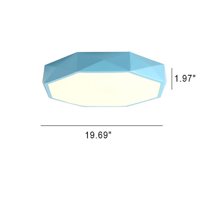 Modern Abstract LED Ceiling Light in Scandinavian Style, Flush Mount, 3 Sizes 9