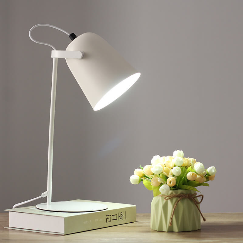 Nordic Macaron Bucket Table Lamp | Scandinavian Desk Light 11
