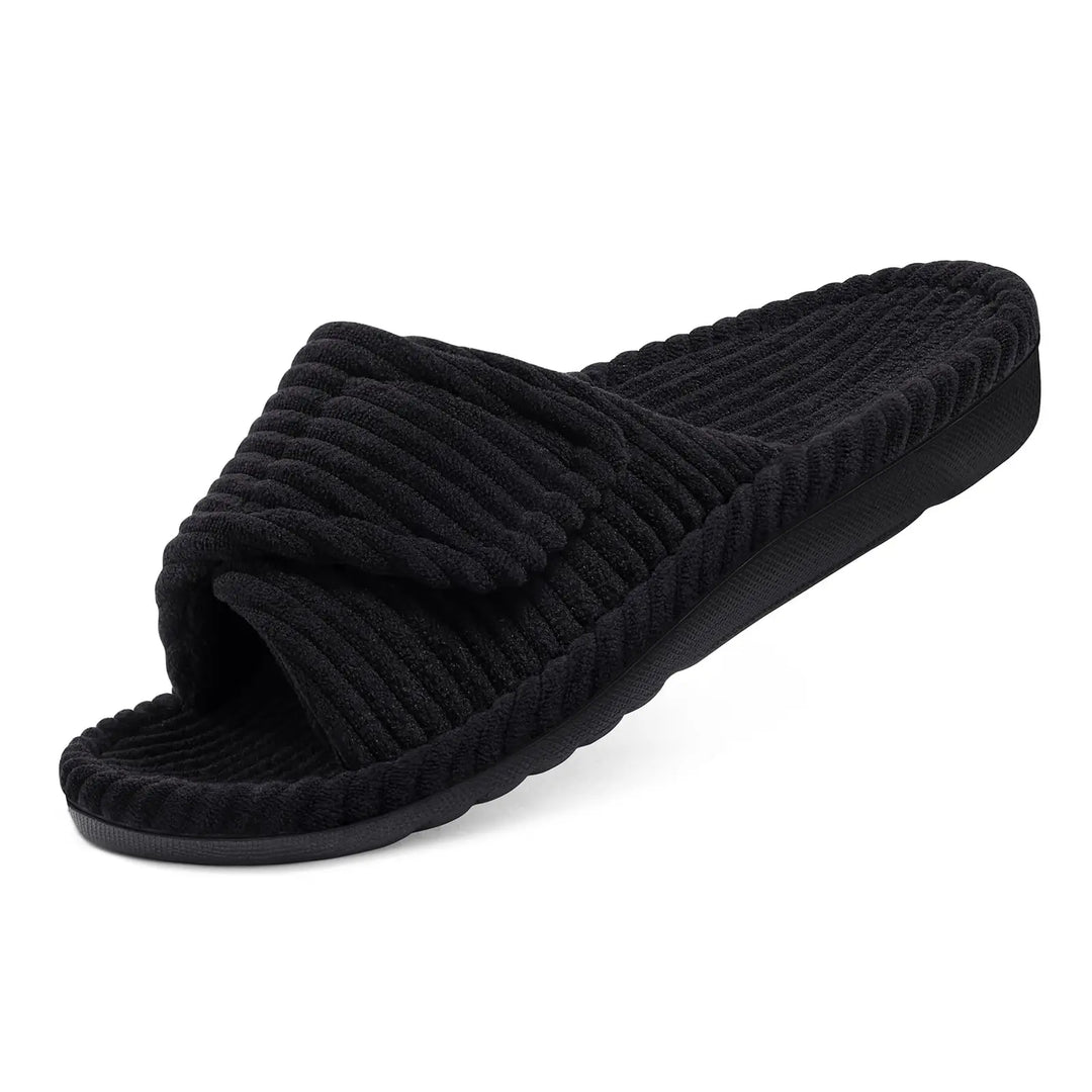 Orthopedic Corduroy House Slippers with Arch Support 8