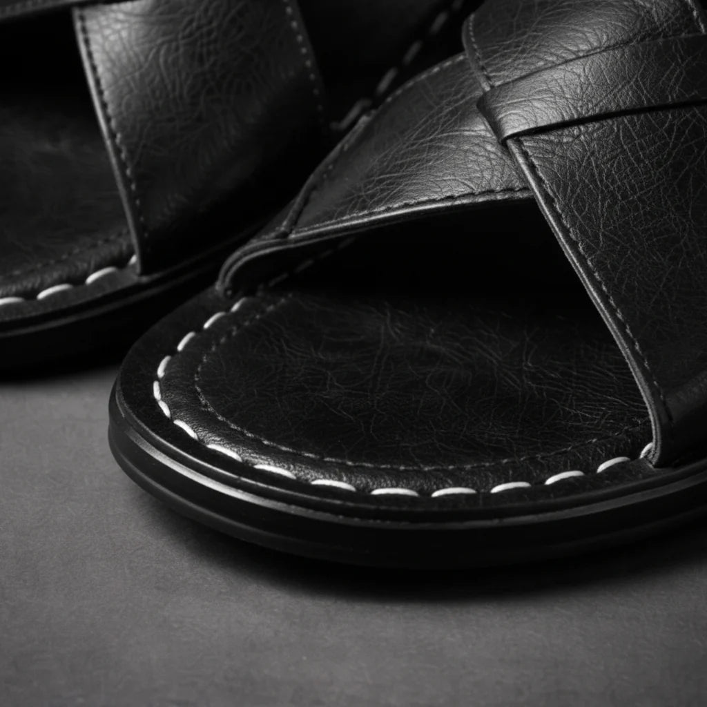 Men's Sandals | Crossed Strap Design & Slip-On Comfort 8