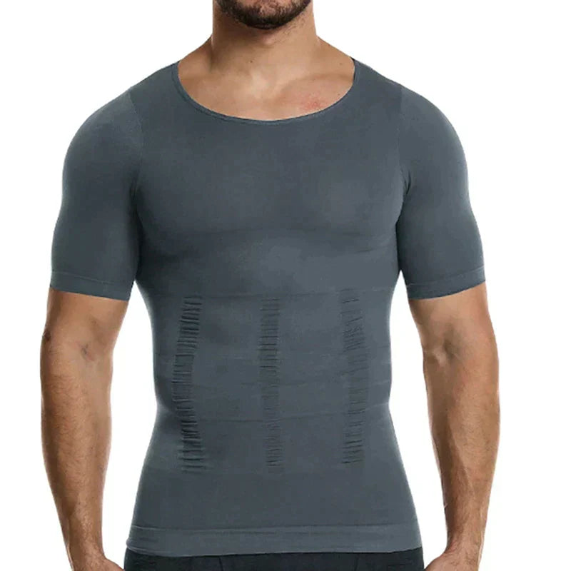 Men's Compression Fitness T-Shirt - Breathable Stretch Shaping Activewear Top 6