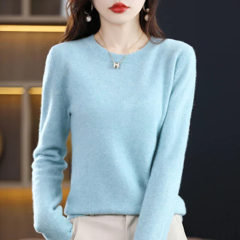 Women's Pure Cashmere Sweater for Fall and Winter 2