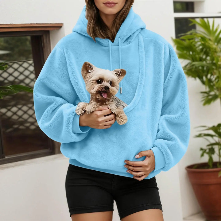 Kangaroo Pet Hoodie with Built-In Pouch for Cats and Dogs 8