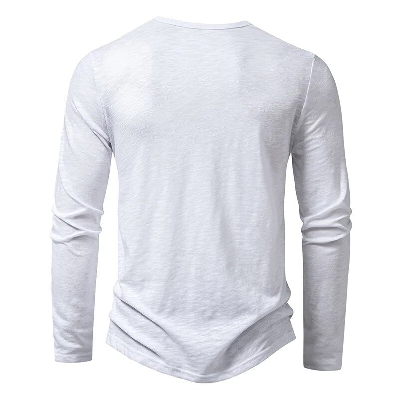 Classic Men's Henley Shirt, Soft 100% Cotton, Slim Fit 11