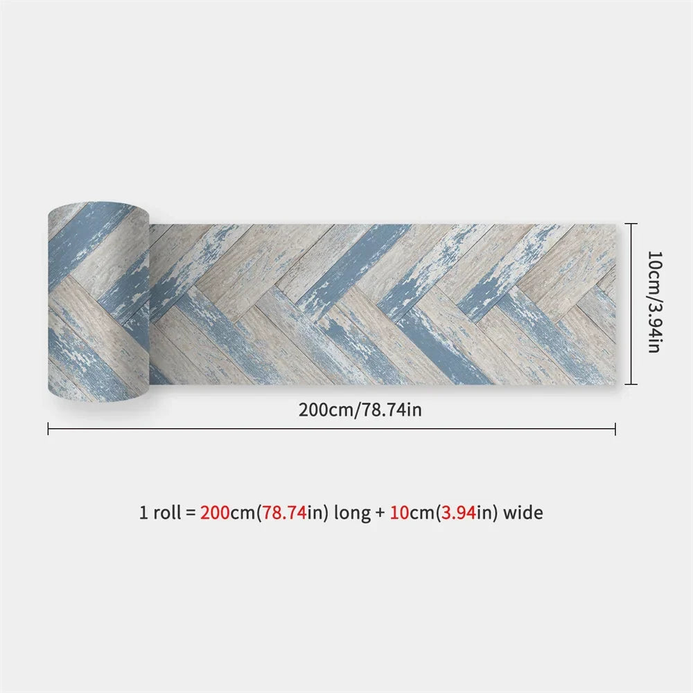 Waterproof Mosaic Peel and Stick Wall Stickers, 10 x 200 cm Strip 52