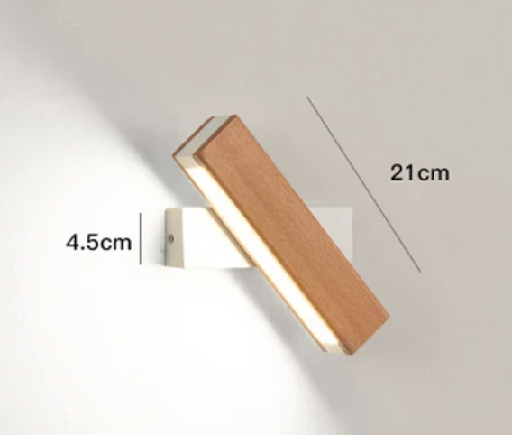 Japanese-Style LED Wall Light | Minimalist Rotating Wall Lamp 4