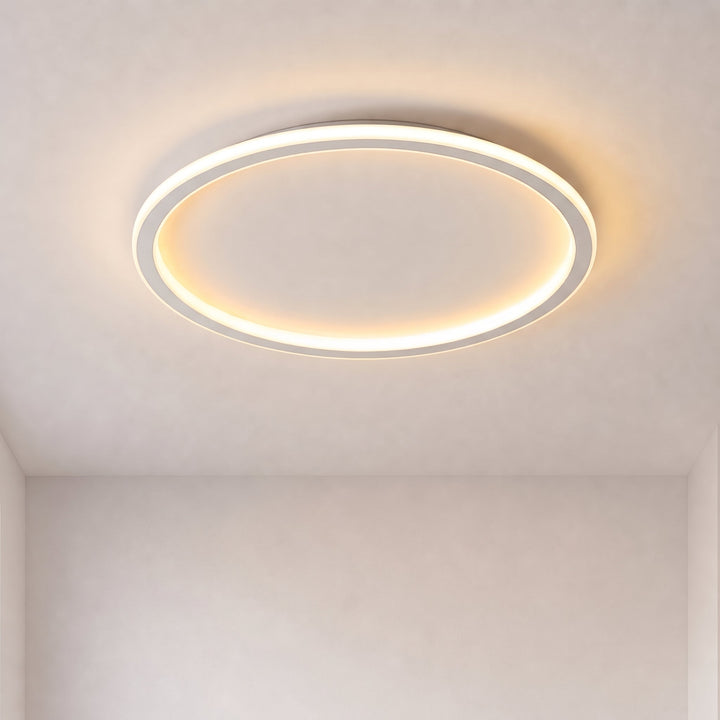 White Round LED Ceiling Light with Remote and Dimmable Brightness 1