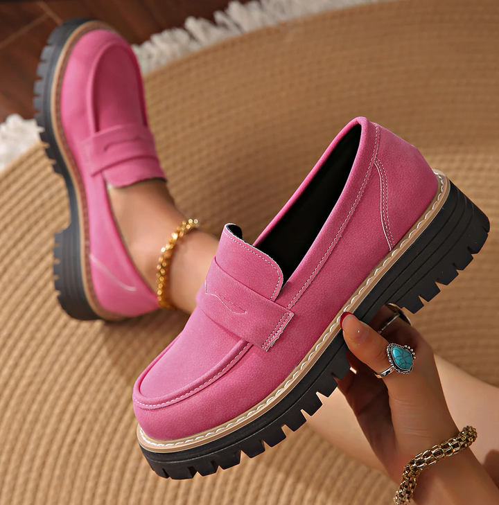 Orthopedic Comfort Loafers with Cushioned Platform Sole 18