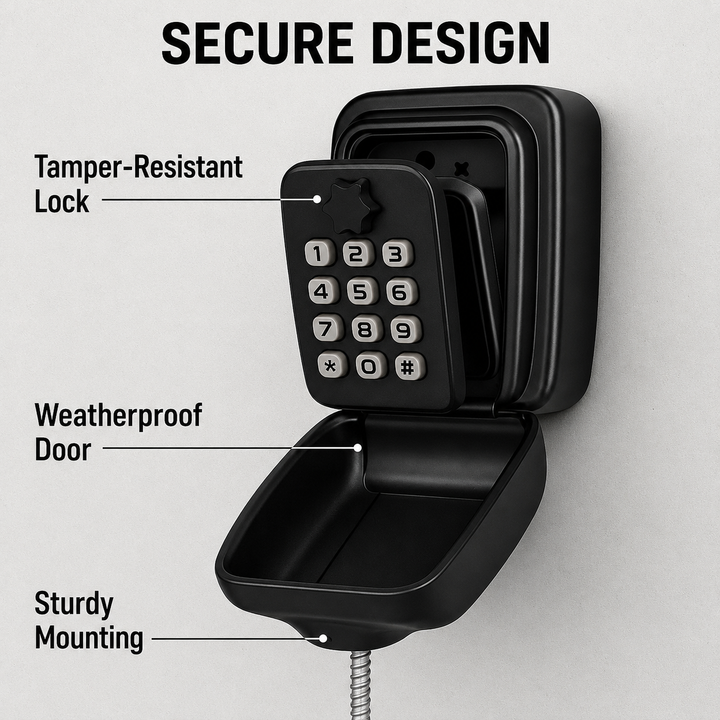 Key Safe with Code | Weatherproof Metal | Adjustable Combination Lock 10