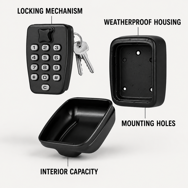 Key Safe with Code | Weatherproof Metal | Adjustable Combination Lock 11