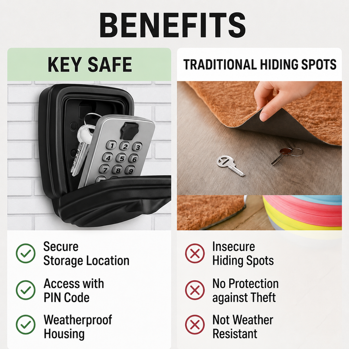 Key Safe with Code | Weatherproof Metal | Adjustable Combination Lock 7