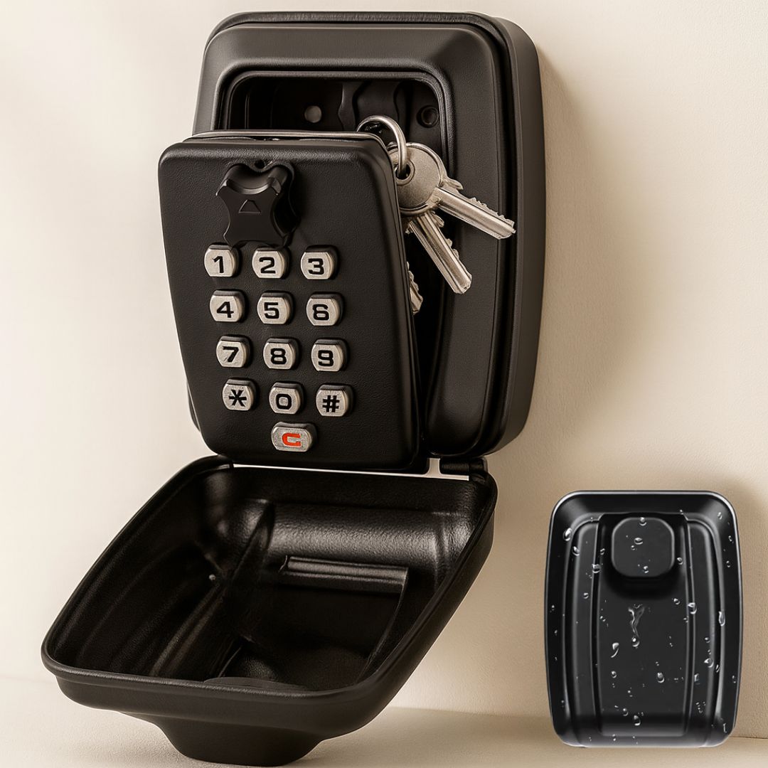 Key Safe with Code | Weatherproof Metal | Adjustable Combination Lock 1