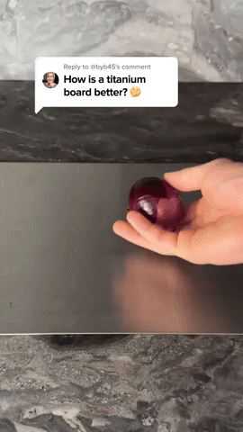 Titanium Cutting Board, Durable, Scratch-Resistant, Compact 5
