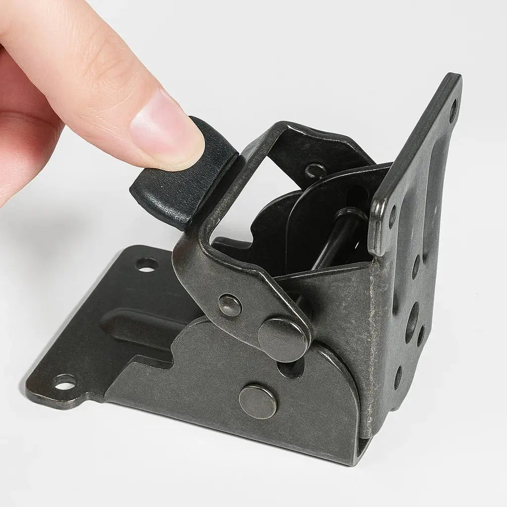 Folding Table Leg Brackets 90° Auto-Lock – Set of 2, Holds 225 kg 9