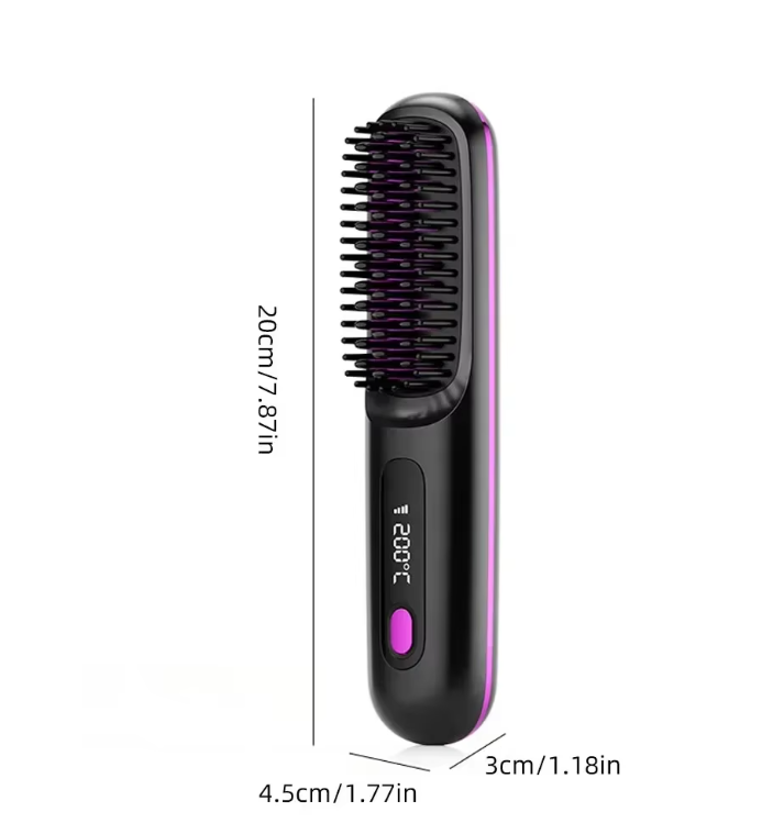 Cordless Heated Styling Brush for Short Hair, Bangs and Nape 7