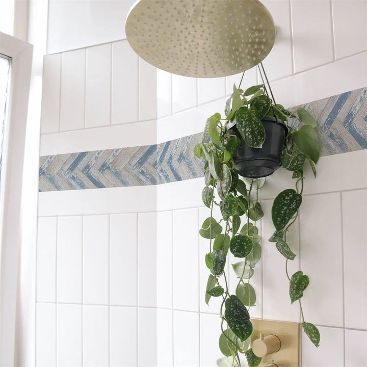 Waterproof Mosaic Peel and Stick Wall Stickers, 10 x 200 cm Strip 8