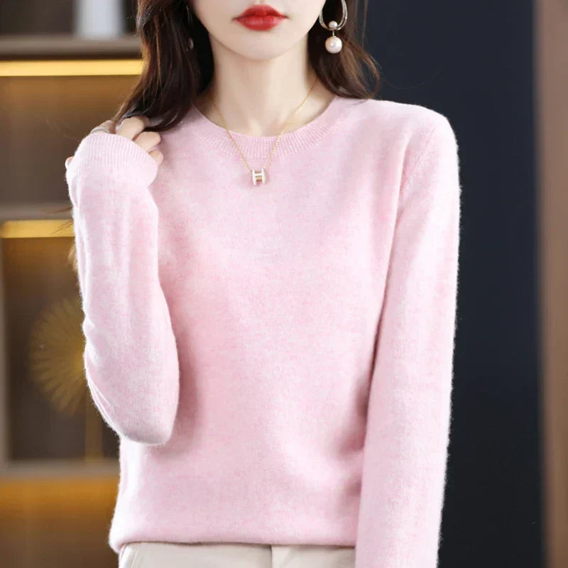 Women's Pure Cashmere Sweater for Fall and Winter 23