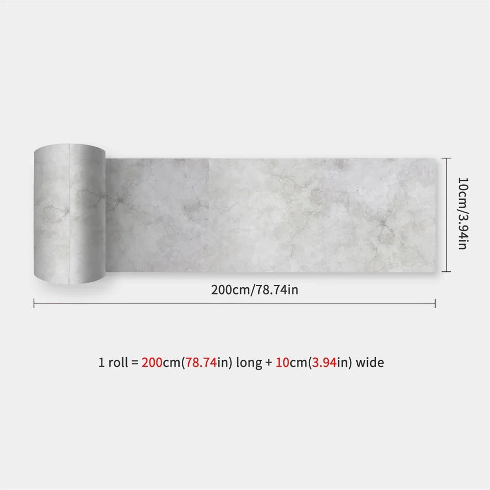 Waterproof Mosaic Peel and Stick Wall Stickers, 10 x 200 cm Strip 28