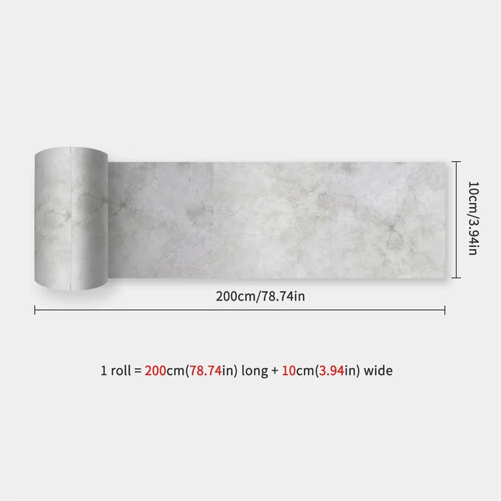Waterproof Mosaic Peel and Stick Wall Stickers, 10 x 200 cm Strip 28