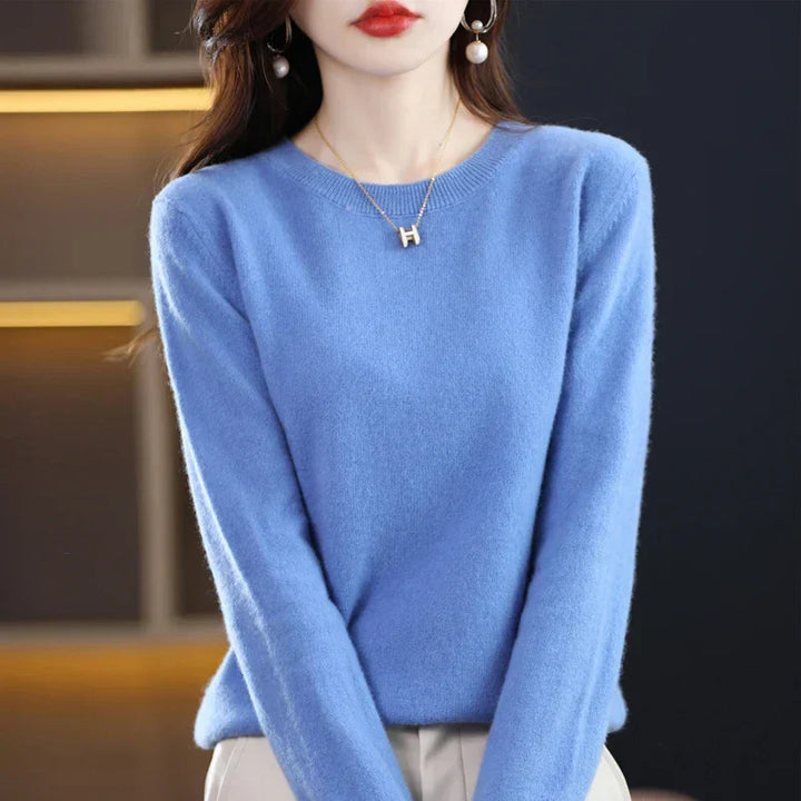 Women's Pure Cashmere Sweater for Fall and Winter 22