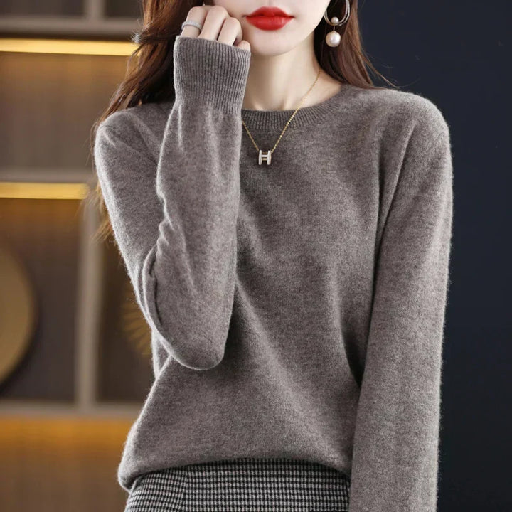Women's Pure Cashmere Sweater for Fall and Winter 21