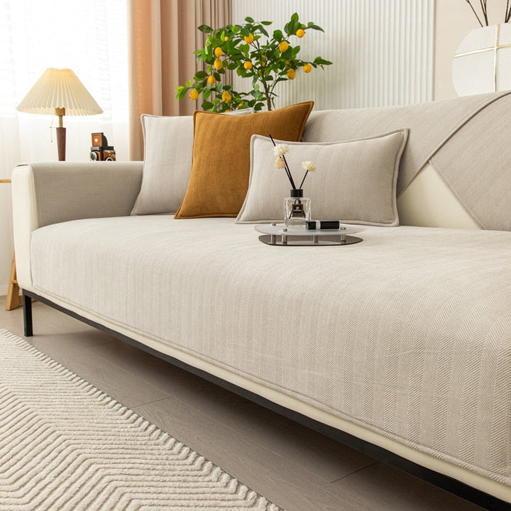 Non-Slip Chenille Sofa Cover - Stays in Place, 3 Sizes, Colors 2