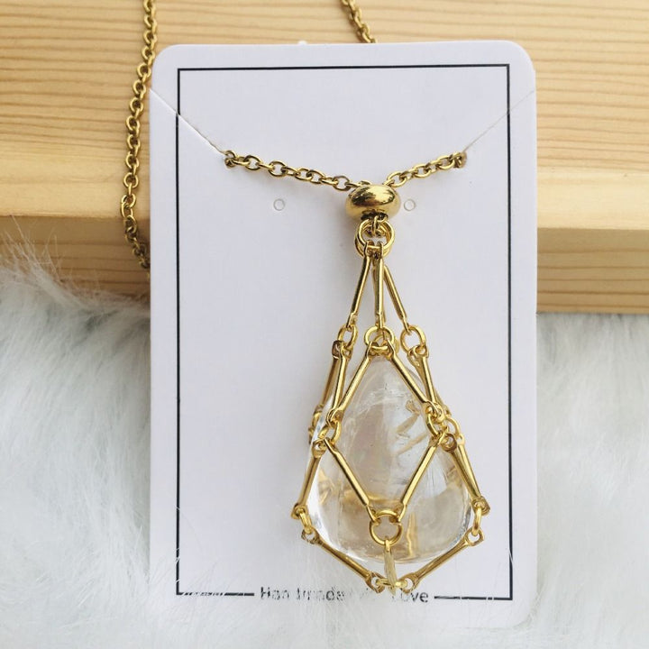Interchangeable Crystal Stone Necklace for Radiant Style & Harmony 14